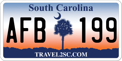 SC license plate AFB199