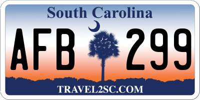 SC license plate AFB299