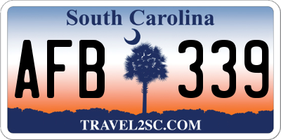 SC license plate AFB339