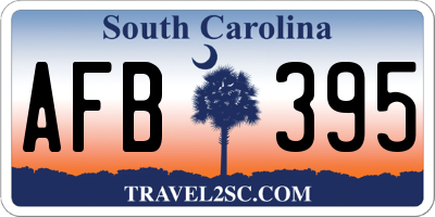 SC license plate AFB395