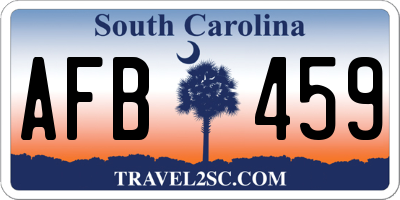 SC license plate AFB459