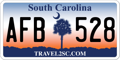 SC license plate AFB528