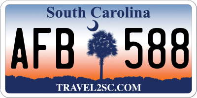 SC license plate AFB588