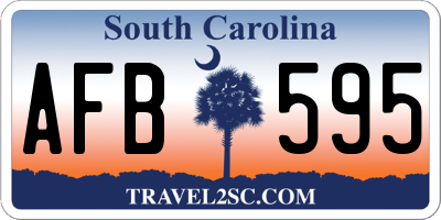 SC license plate AFB595
