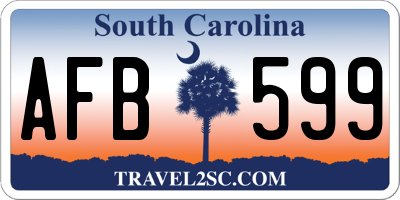SC license plate AFB599