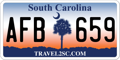 SC license plate AFB659