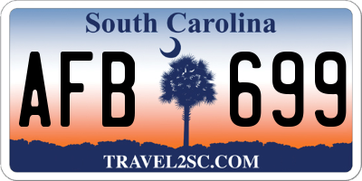 SC license plate AFB699