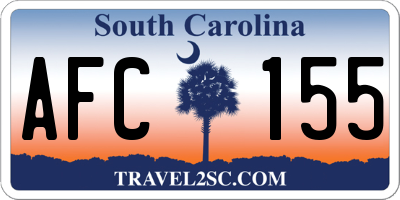 SC license plate AFC155
