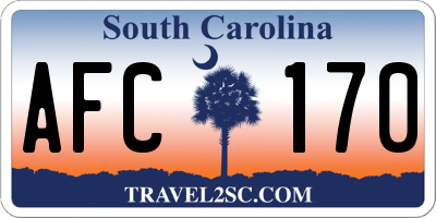 SC license plate AFC170