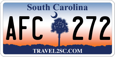 SC license plate AFC272