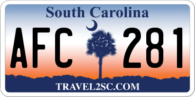 SC license plate AFC281