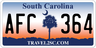 SC license plate AFC364