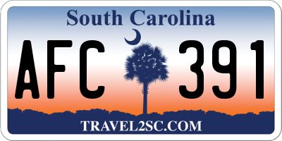 SC license plate AFC391
