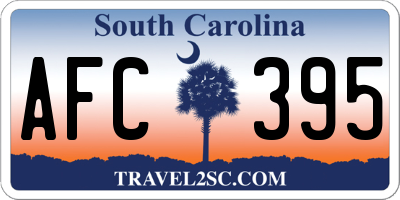 SC license plate AFC395