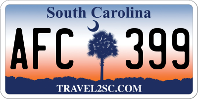 SC license plate AFC399