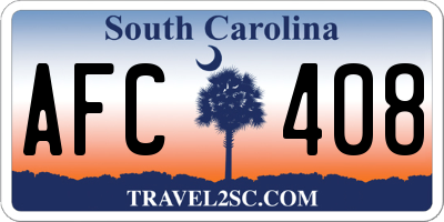 SC license plate AFC408