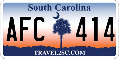 SC license plate AFC414
