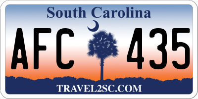 SC license plate AFC435