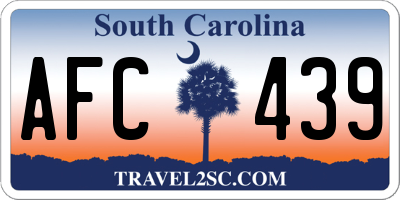 SC license plate AFC439