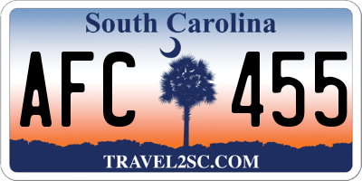 SC license plate AFC455