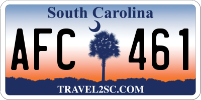 SC license plate AFC461