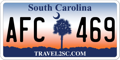 SC license plate AFC469