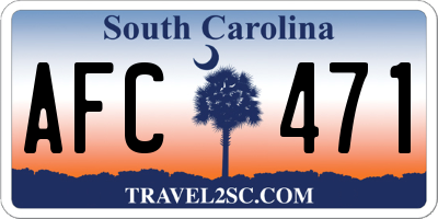 SC license plate AFC471