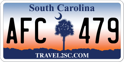 SC license plate AFC479