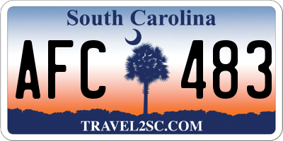 SC license plate AFC483