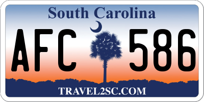SC license plate AFC586