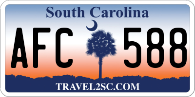 SC license plate AFC588