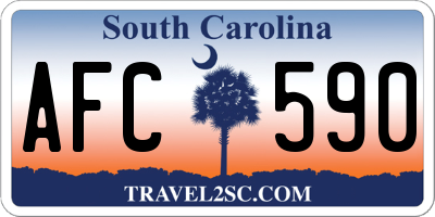 SC license plate AFC590
