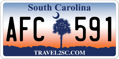 SC license plate AFC591