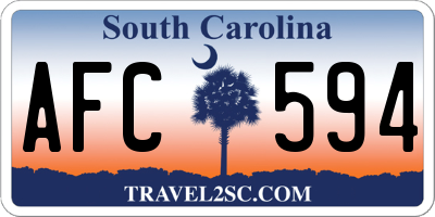 SC license plate AFC594