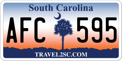SC license plate AFC595