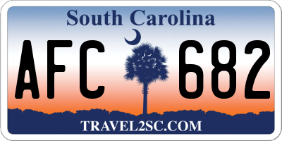 SC license plate AFC682
