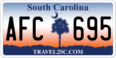 SC license plate AFC695
