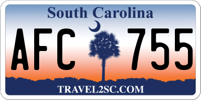SC license plate AFC755
