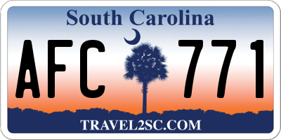 SC license plate AFC771