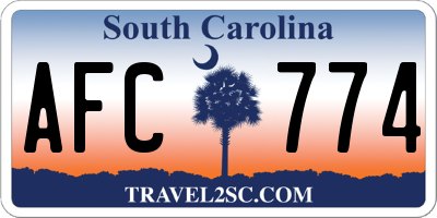 SC license plate AFC774