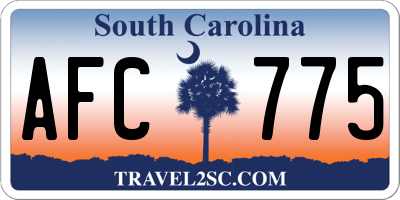 SC license plate AFC775