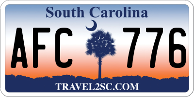 SC license plate AFC776