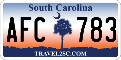 SC license plate AFC783