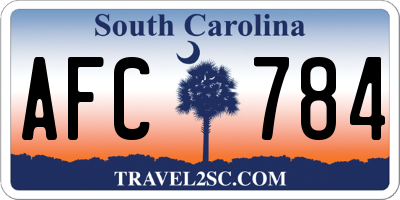 SC license plate AFC784