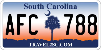 SC license plate AFC788