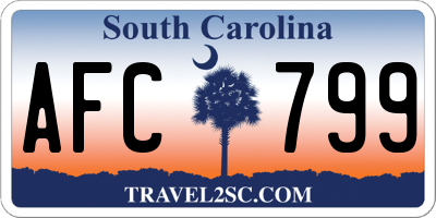 SC license plate AFC799