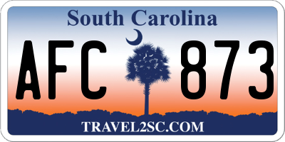 SC license plate AFC873