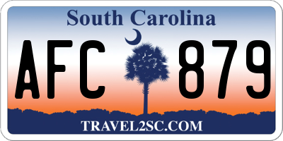 SC license plate AFC879