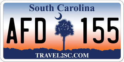 SC license plate AFD155