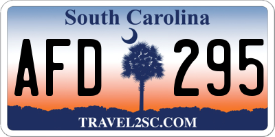 SC license plate AFD295